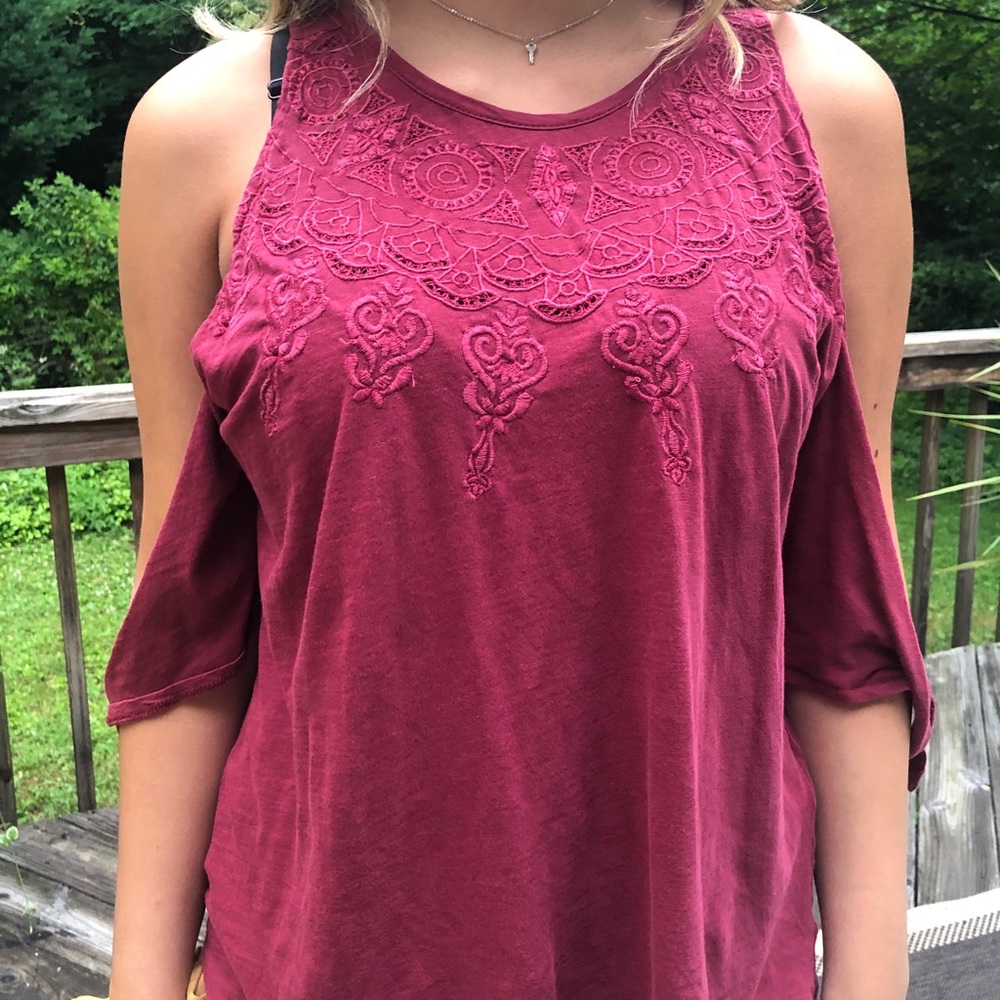 Lucky Brand Red Top